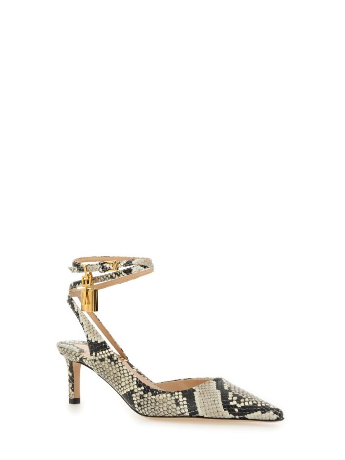 TOM FORD SLINGBACK "PYTHON PADLOCK"