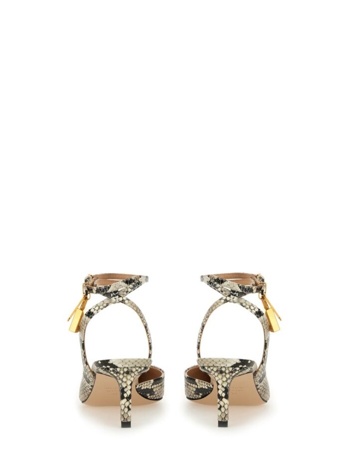 TOM FORD SLINGBACK "PYTHON PADLOCK"