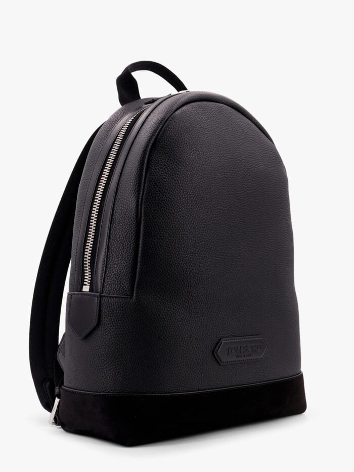 TOM FORD Sport Textured Leather Backpack With Suede Insert