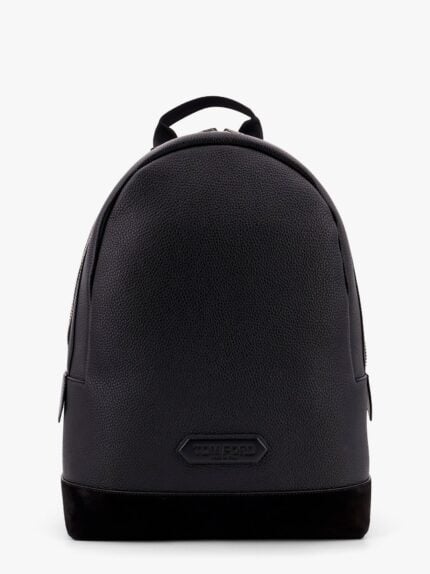 TOM FORD Sport Textured Leather Backpack With Suede Insert