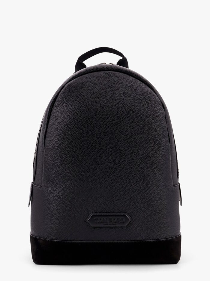 TOM FORD Sport Textured Leather Backpack With Suede Insert