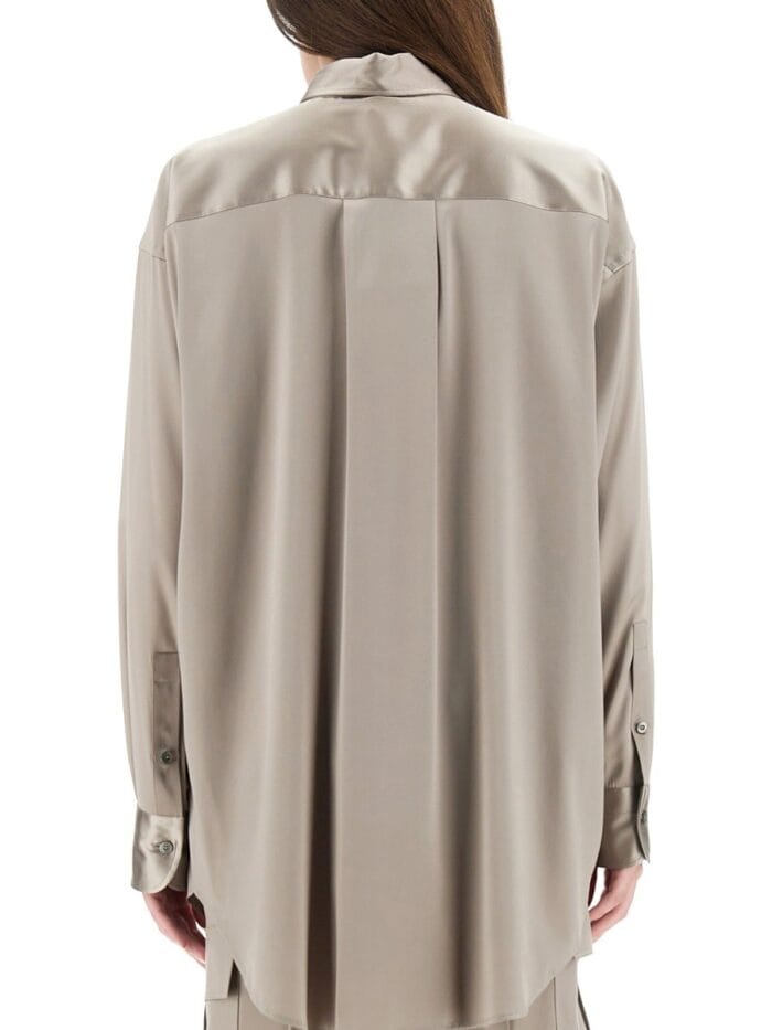 TOM FORD STRETCH SILK SATIN SHIRT