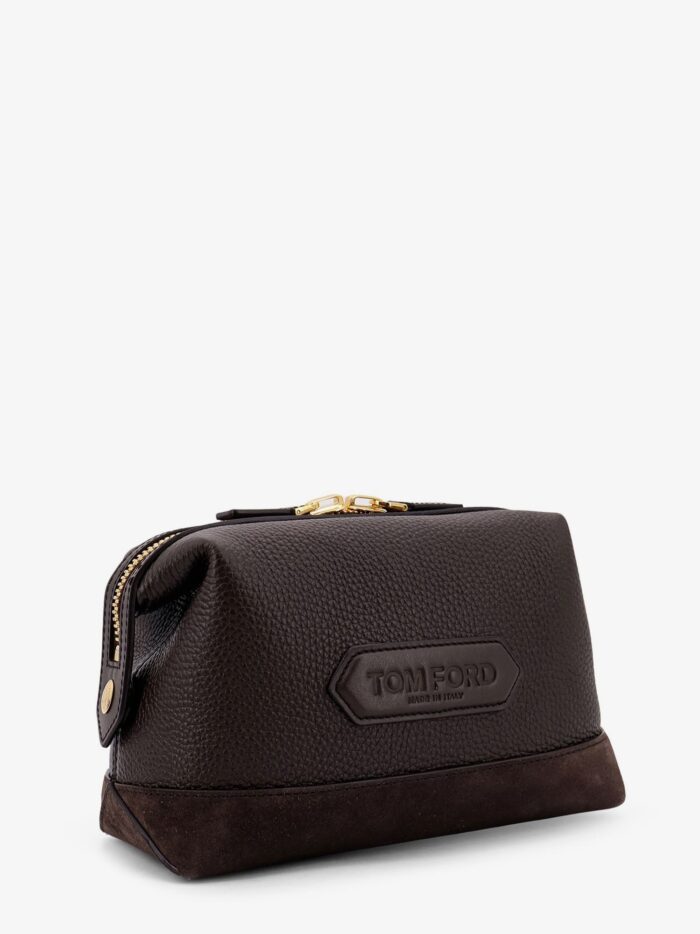 TOM FORD Suede And Leather Clutch