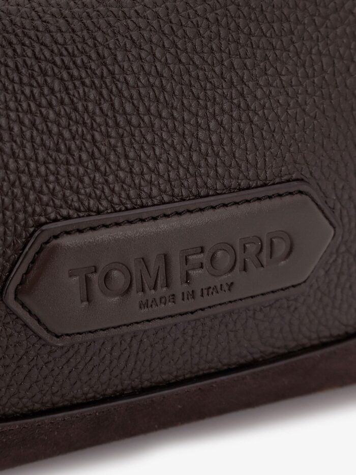 TOM FORD Suede And Leather Clutch