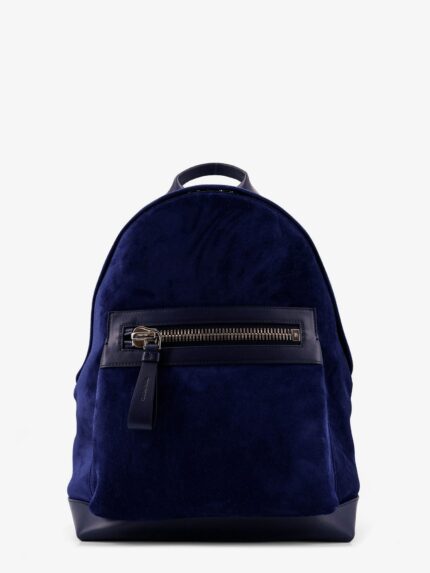 TOM FORD Suede Backpack With Maxi Zip On The Front