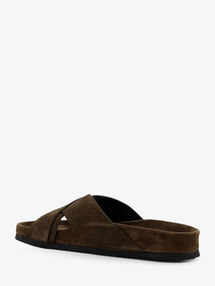 TOM FORD Suede Sandals With Engraved Logo On The Side