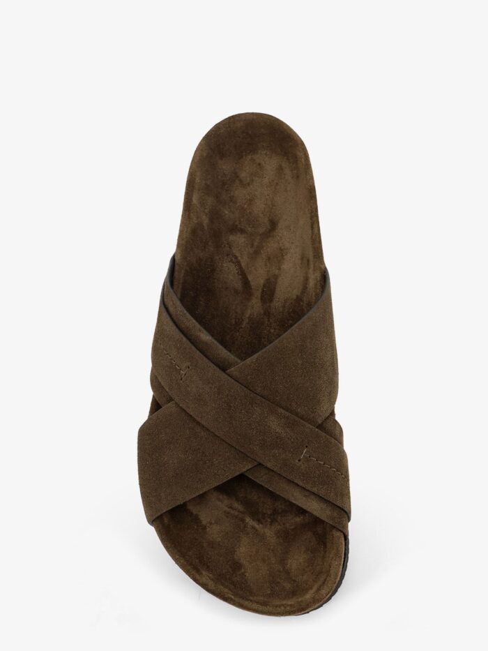 TOM FORD Suede Sandals With Engraved Logo On The Side