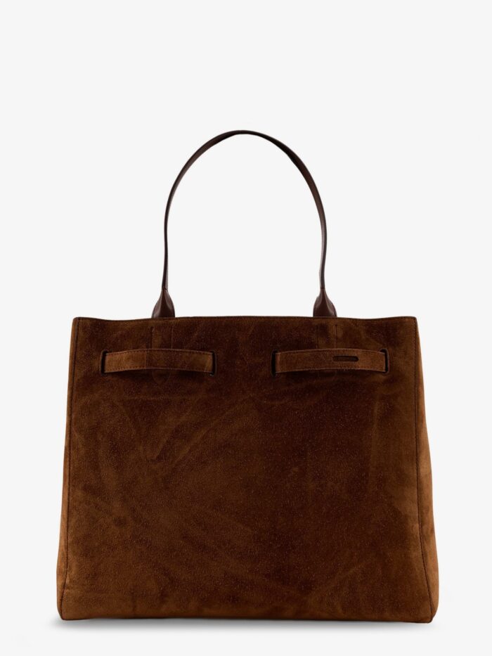 TOM FORD Suede Shoulder Bag With Engraved Logo On The Front