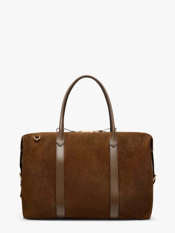 TOM FORD Suede Travel Bag With Leather Inserts