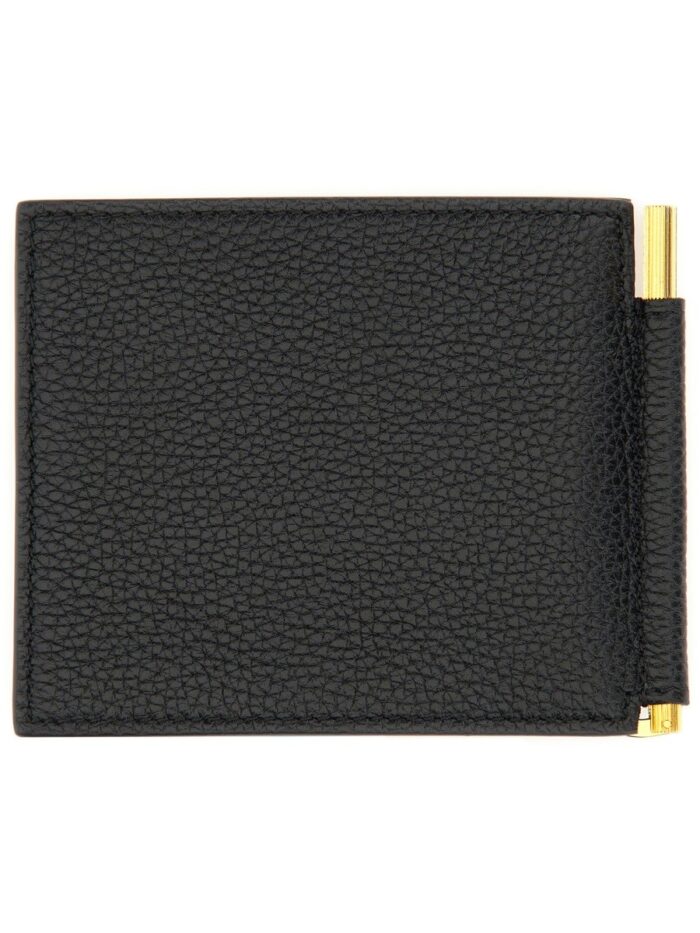 TOM FORD "T LINE" WALLET WITH MONEY CLIP