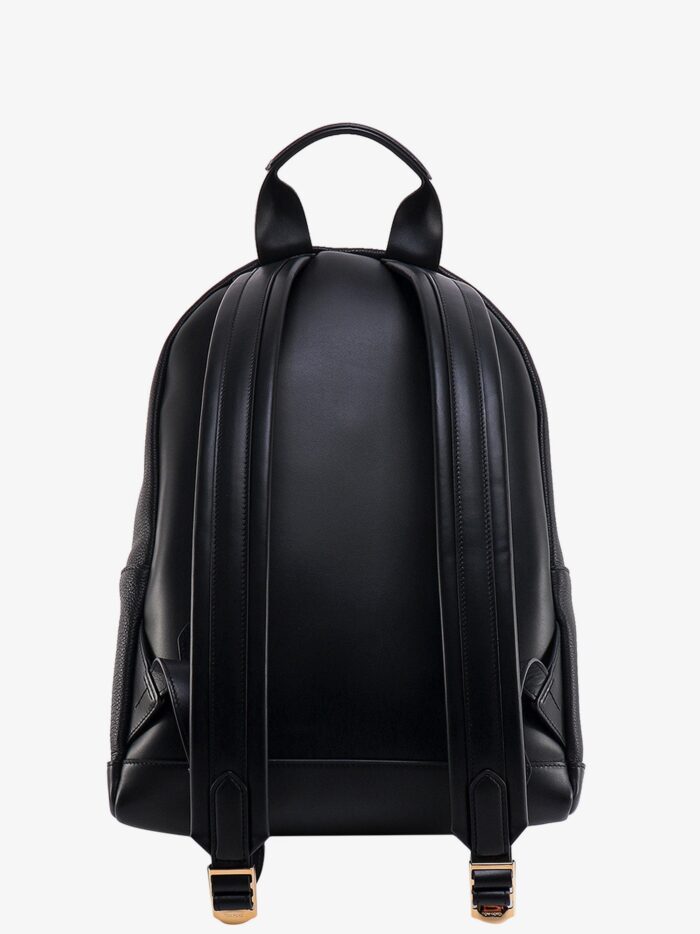 TOM FORD Textured Leather Backpack With Pocket On The Front