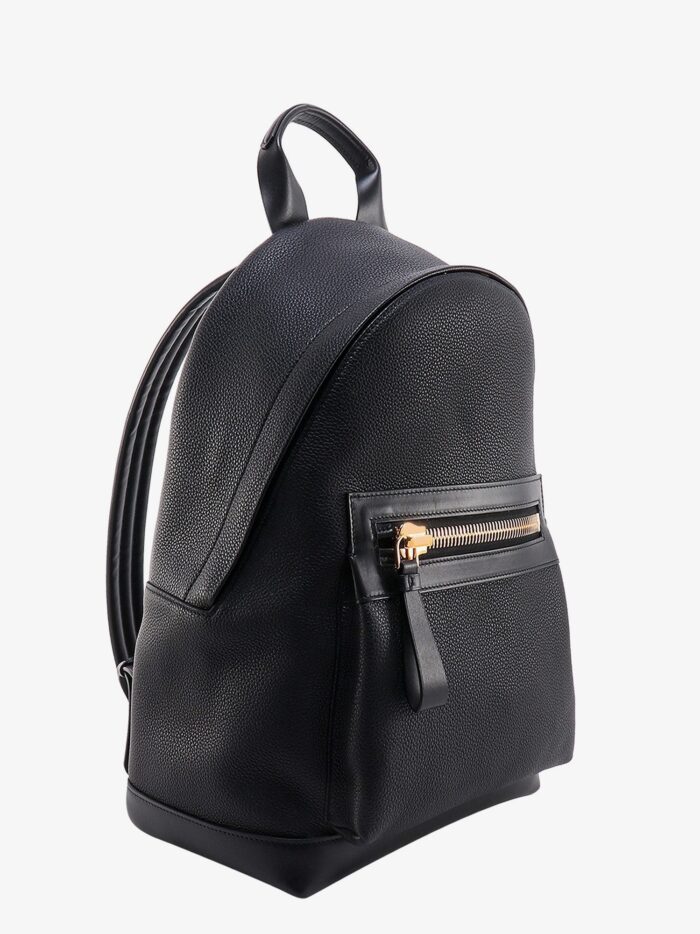 TOM FORD Textured Leather Backpack With Pocket On The Front