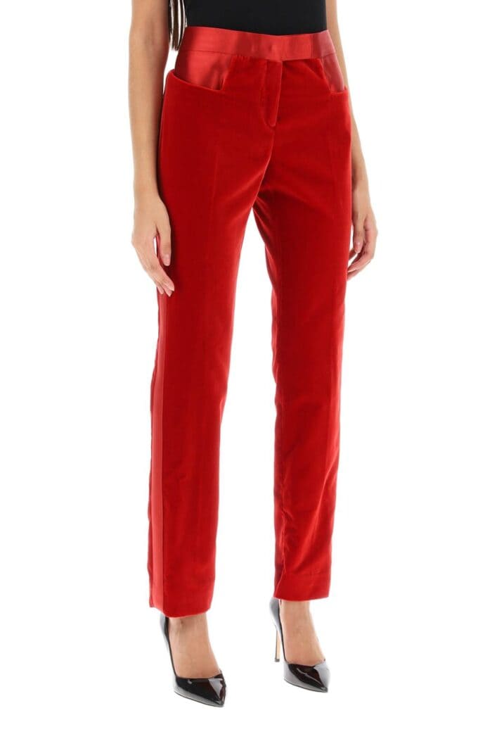 Tom Ford Velvet Pants With Satin Bands