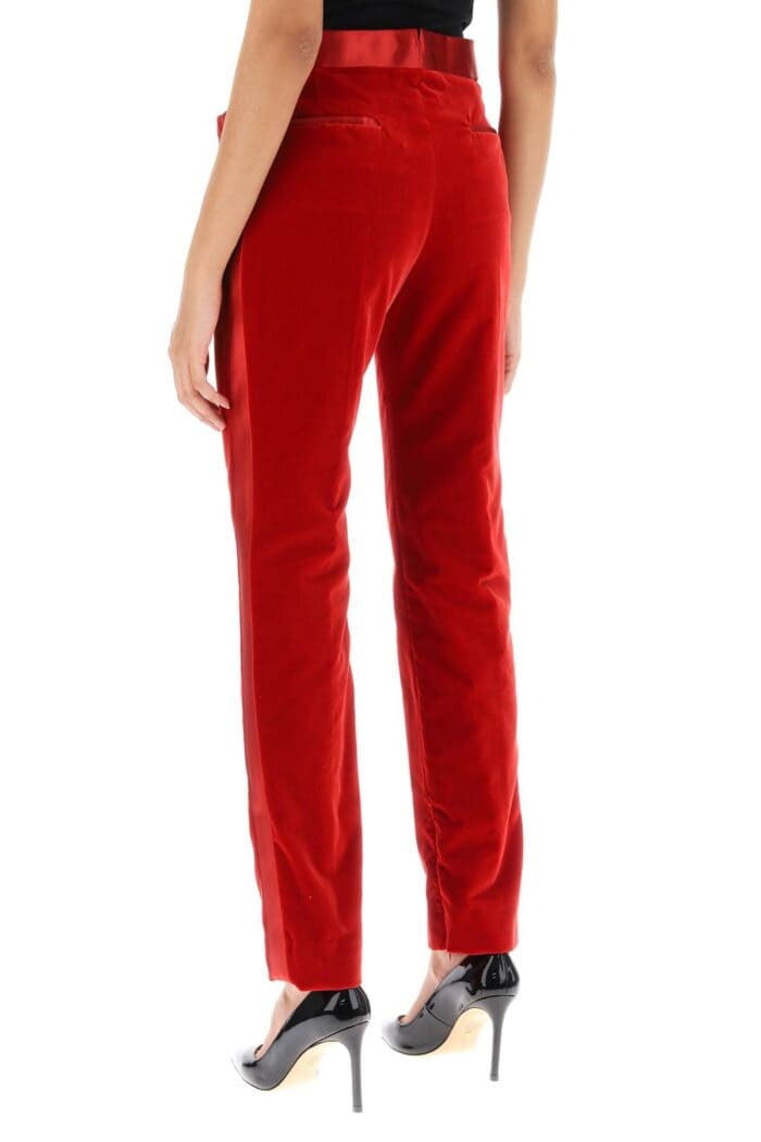 Tom Ford Velvet Pants With Satin Bands