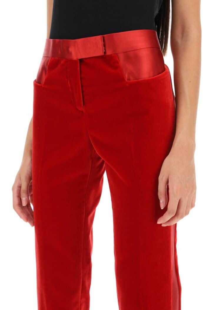 Tom Ford Velvet Pants With Satin Bands