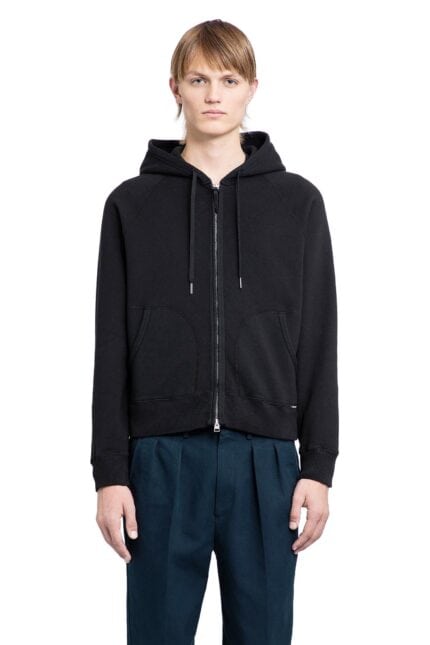 TOM FORD Vintage Garment Dyed Zip-up Hoodie