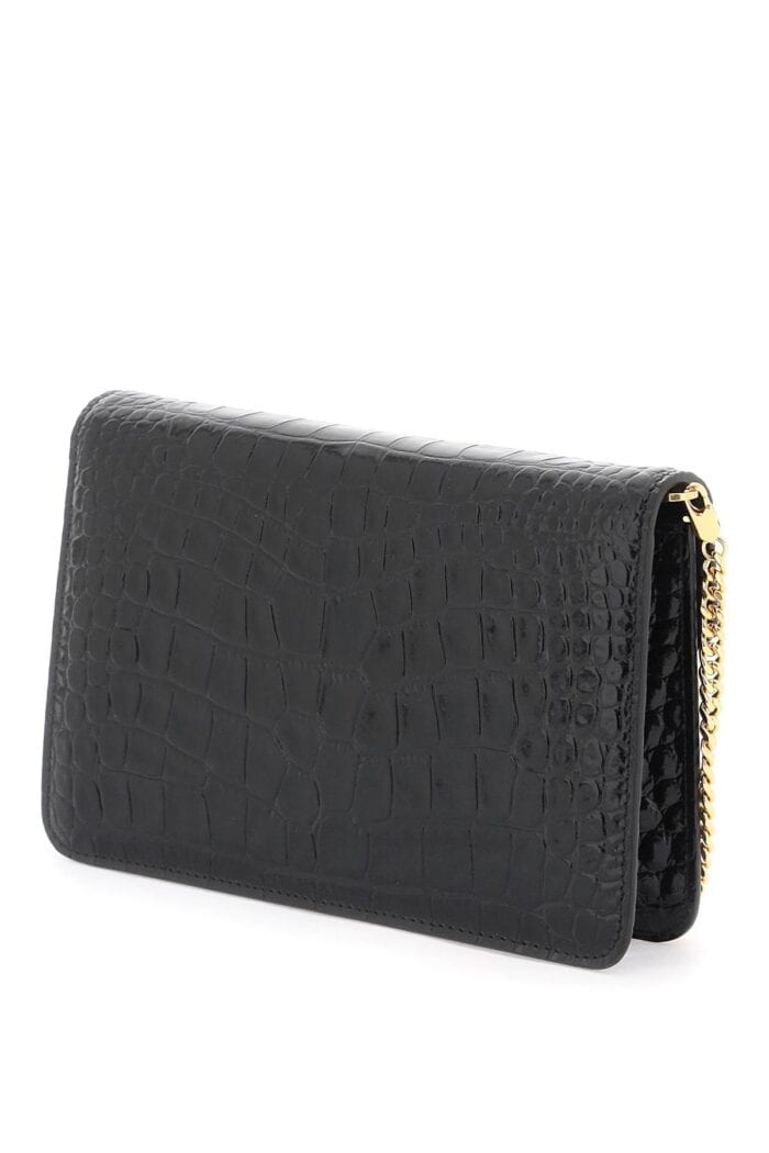 tom ford whitney crocodile print shoulder bag. TOM FORD Whitney Crocodile Print Shoulder Bag.