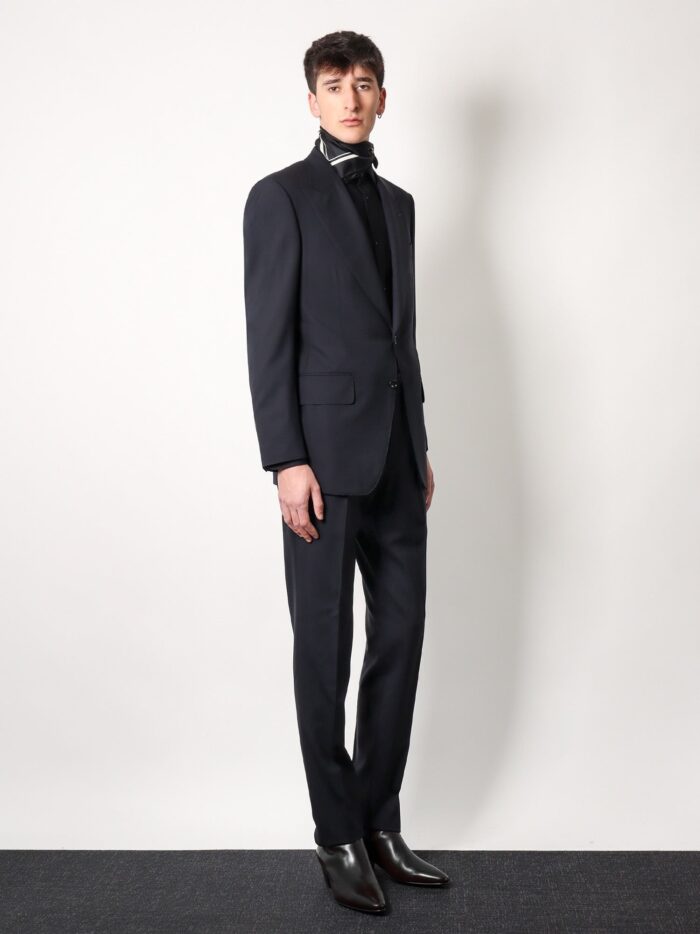 TOM FORD Wool Suit With Wide Lapel