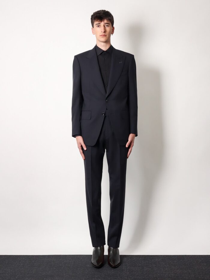 TOM FORD Wool Suit With Wide Lapel