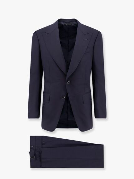 TOM FORD Wool Suit With Wide Lapel