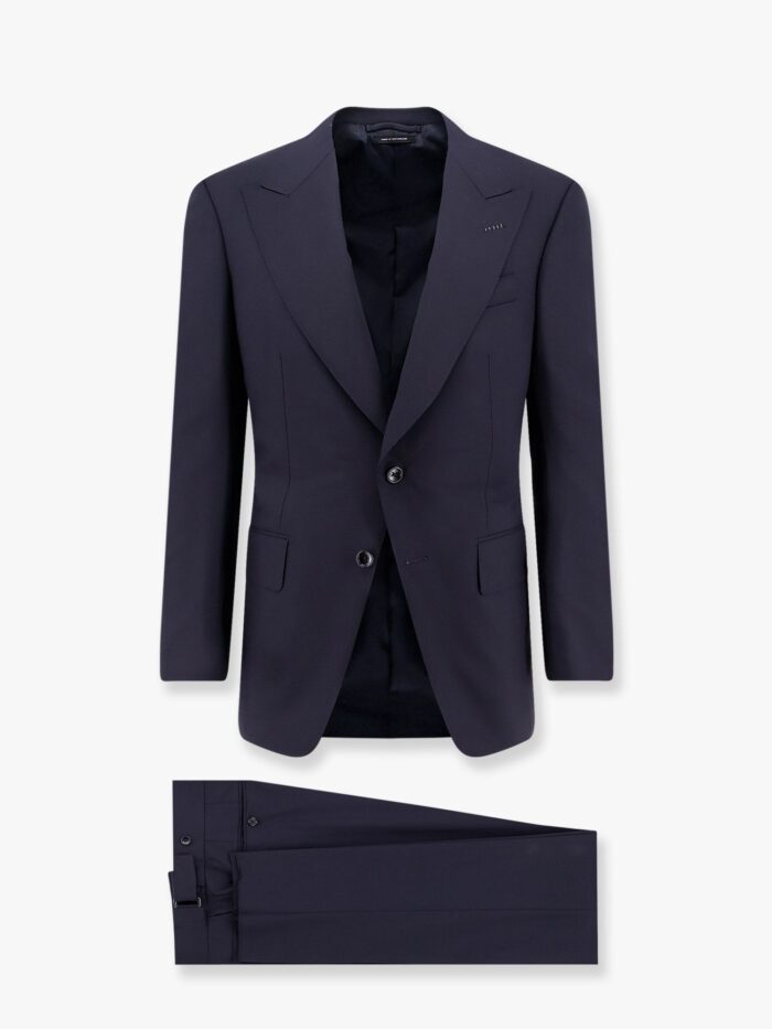 TOM FORD Wool Suit With Wide Lapel