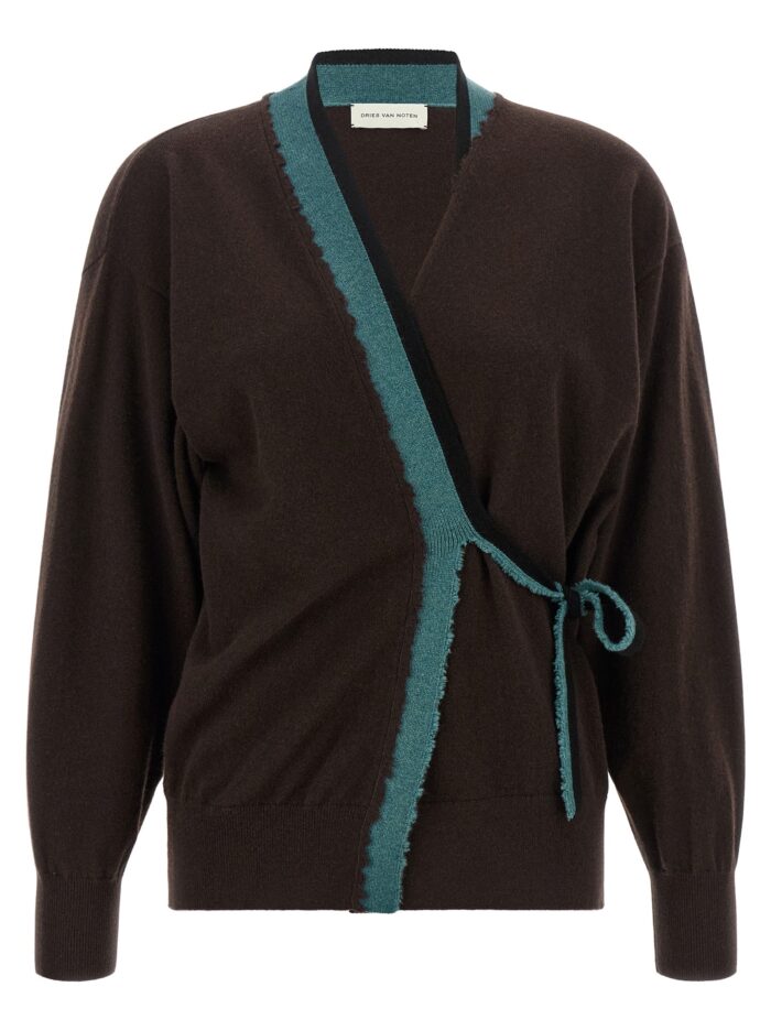 dries van noten 'toma' sweater with crossed closure Dries Van Noten 'Toma' Sweater With Crossed Closure
