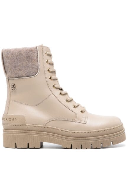 TOMMY HILFIGER Feminine Felt Lace Up Bootie