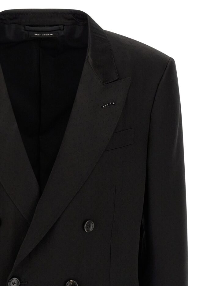 TOM FORD Tone-on-tone Polka Dot Blazer