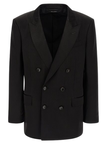 TOM FORD Tone-on-tone Polka Dot Blazer