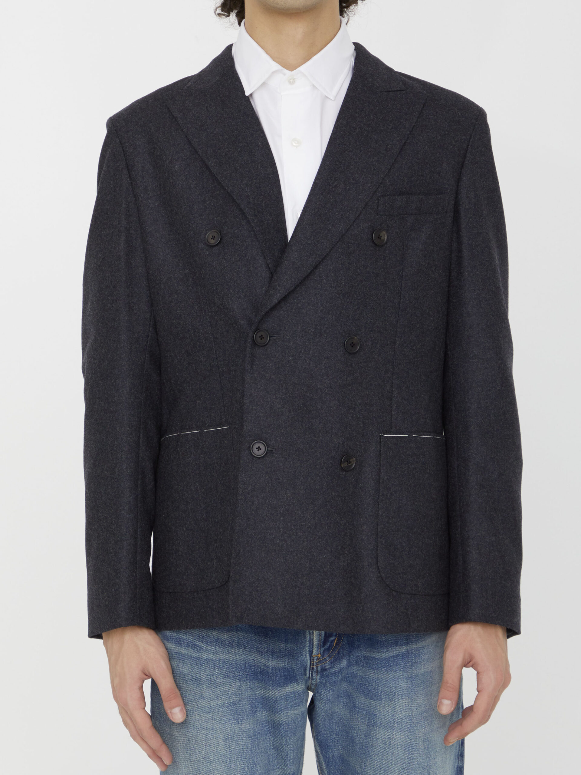 Tonello Anthracite flannel jacket