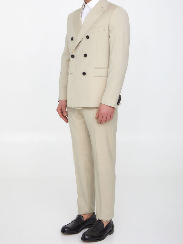 Tonello Sand-colored wool two-piece suit