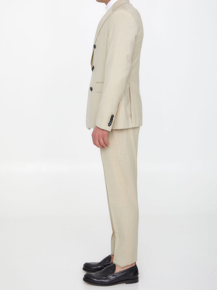Tonello Sand-colored wool two-piece suit