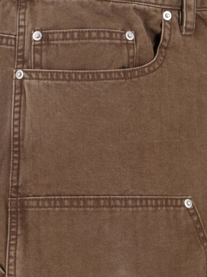 TONYWACK Cargo Cotton Bermuda Shorts With Distressed Effect