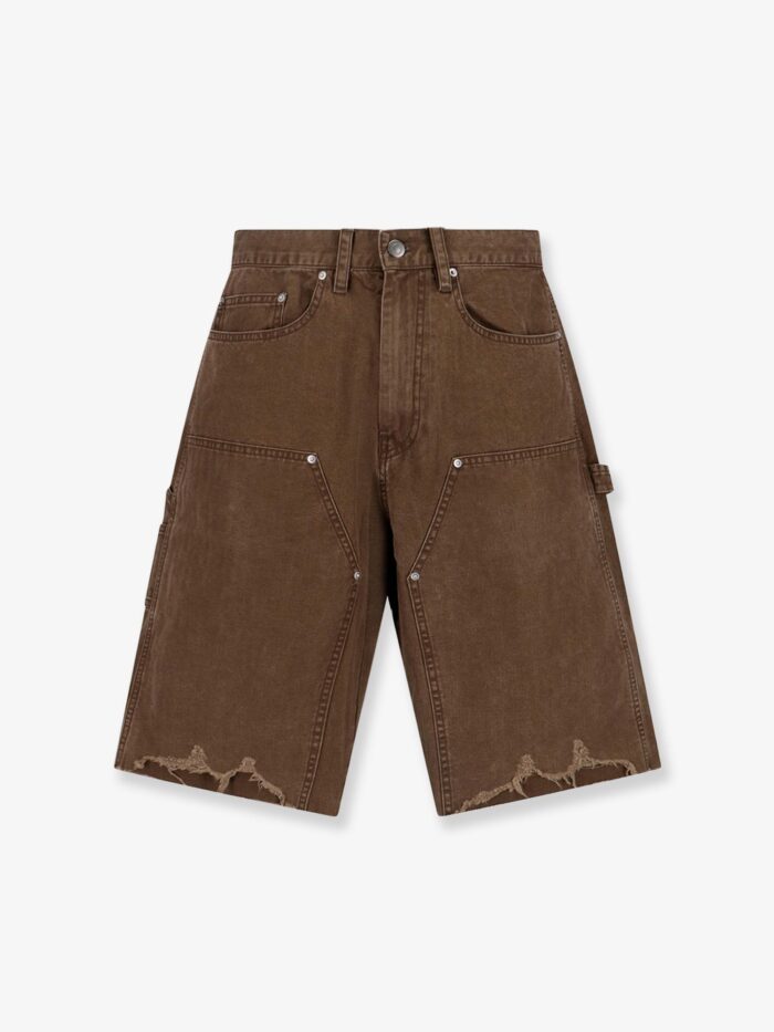 tonywack cargo cotton bermuda shorts with distressed effect TONYWACK Cargo Cotton Bermuda Shorts With Distressed Effect