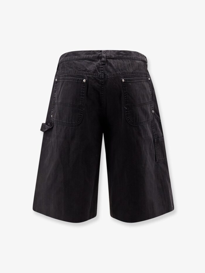 TONYWACK Cotton Cargo Bermuda Shorts With Distressed Effect