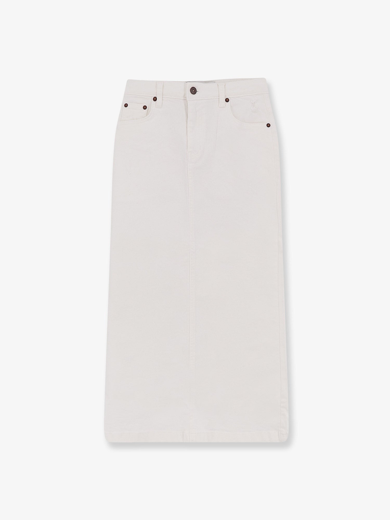 TONYWACK Cotton Skirt With Rippings Detail