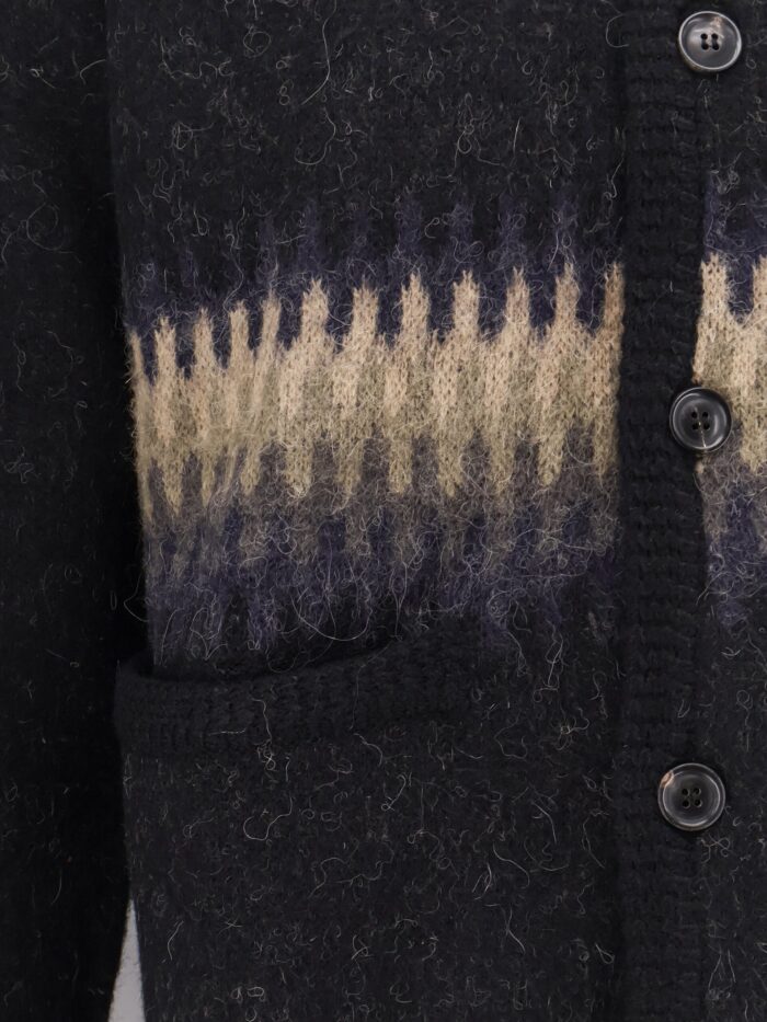 TONYWACK Jacquard Alpaca Cardigan
