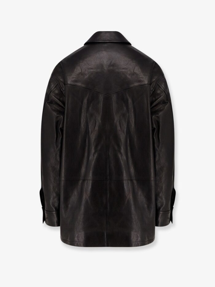 TONYWACK Long Padded Leather Jacket