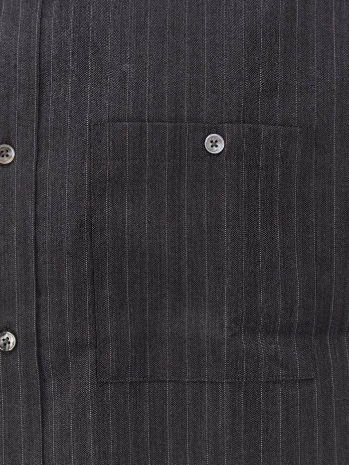 TONYWACK Striped Wool Blend Shirt