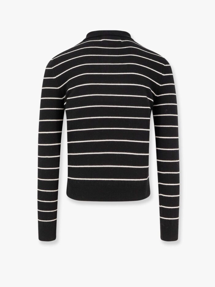 TONYWACK Super Fine Merino Wool Striped Polo Shirt