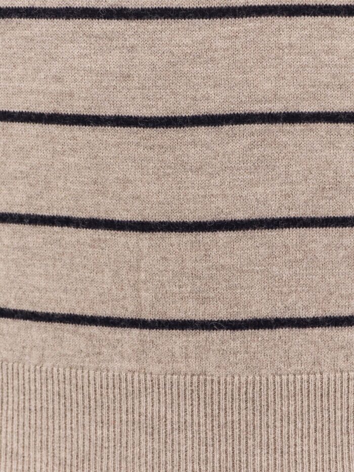 TONYWACK Super Fine Merino Wool Striped Polo Shirt