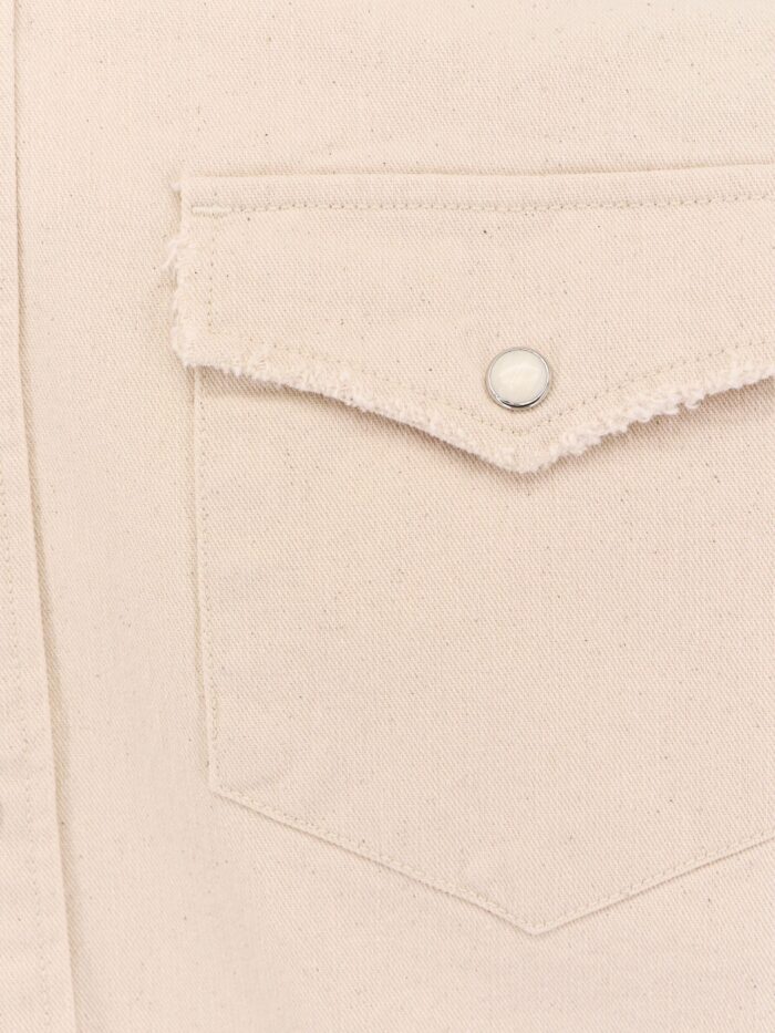 TONYWACK Washed Denim Distressed Western Shirt