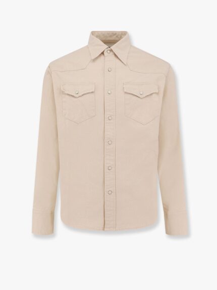 TONYWACK Washed Denim Distressed Western Shirt