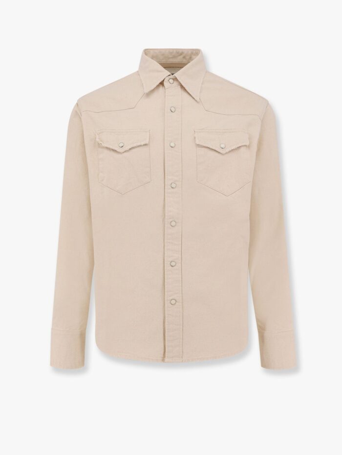 TONYWACK Washed Denim Distressed Western Shirt