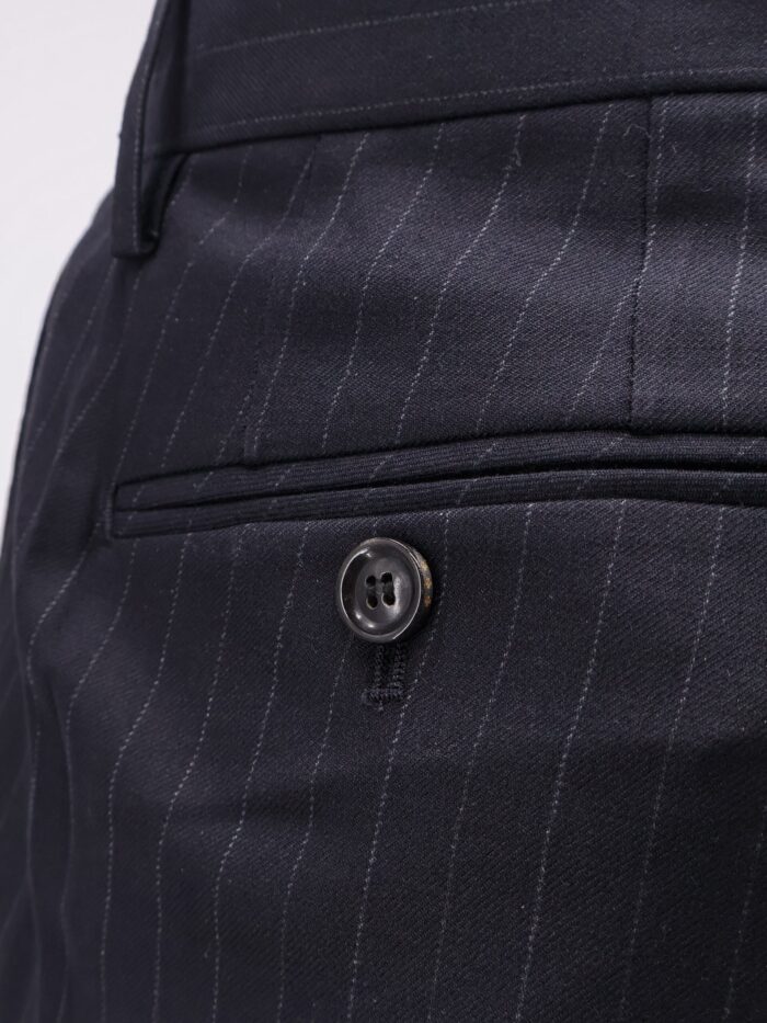 TONYWACK Wool Blend Pinstriped Trousers