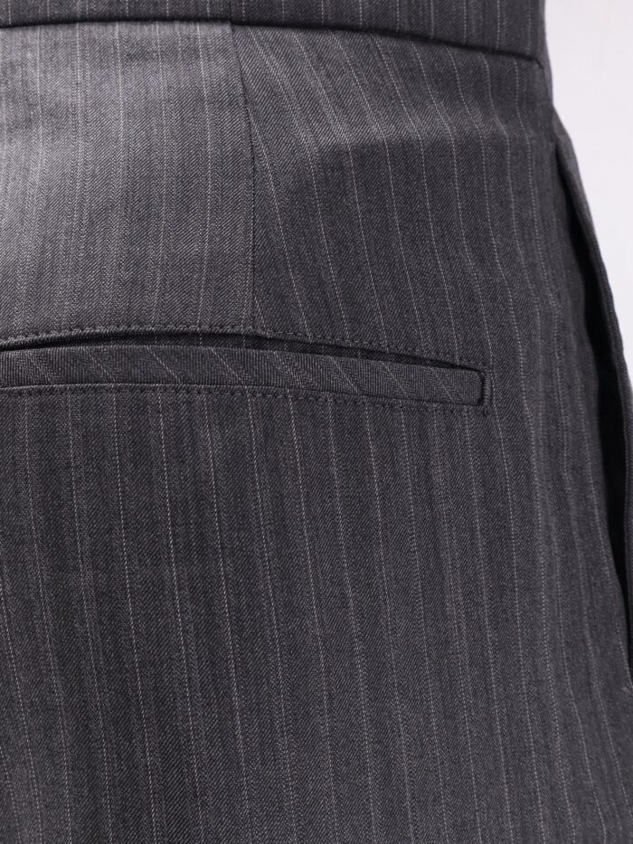 TONYWACK Wool Blend Pinstriped Trousers