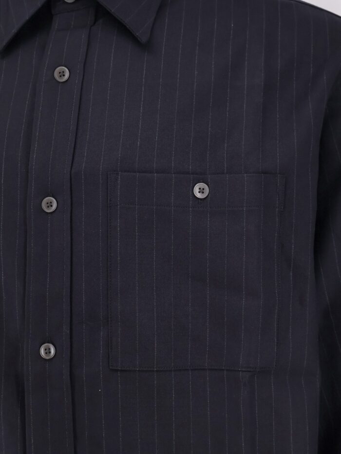 TONYWACK Wool Blend Striped Shirt