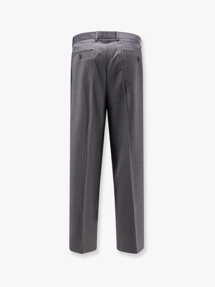 TONYWACK Wool Blend Trousers With Striped Motif