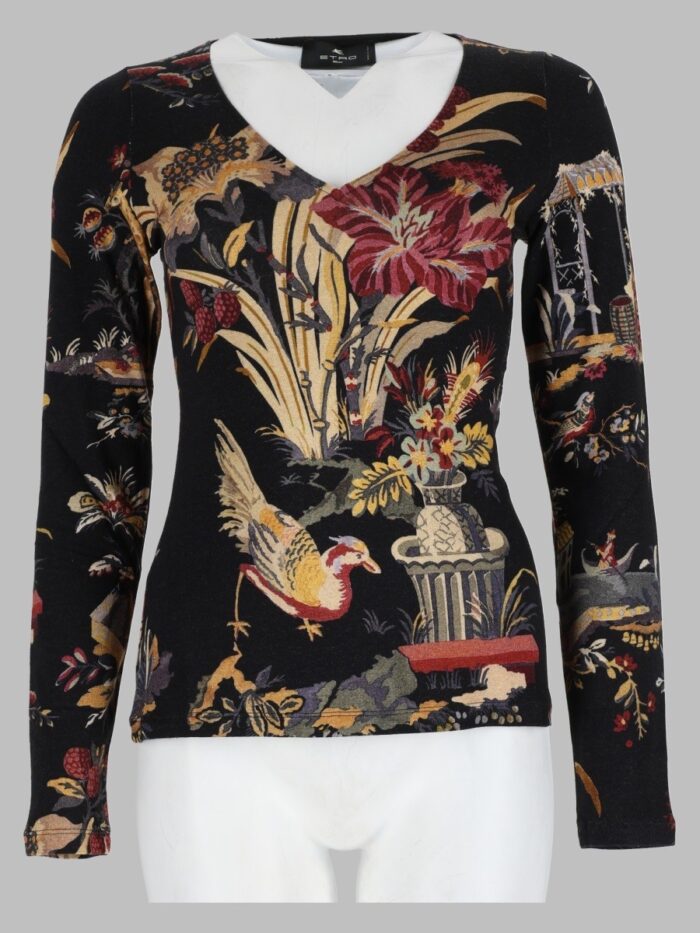 Etro Top A Maniche Lunghe