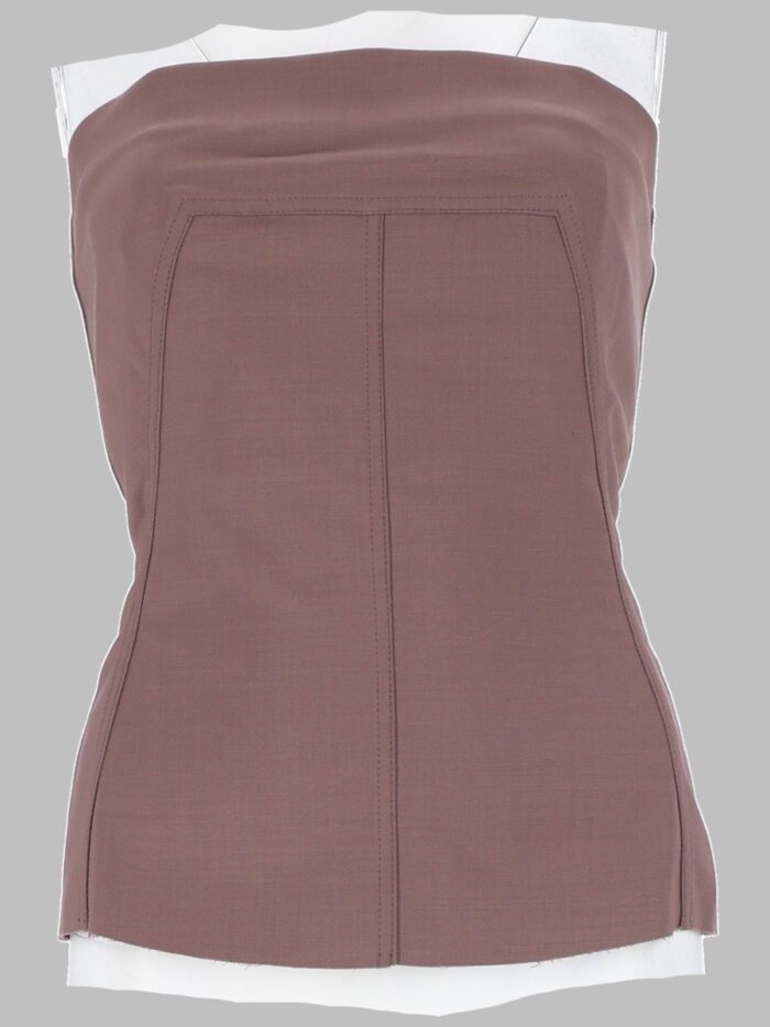 rick owens top bustier in lana RICK OWENS TOP BUSTIER IN LANA